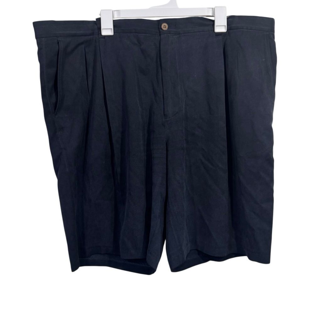 Tommy Bahama Silk Blend Black Breathable Flat Front Casual Shorts